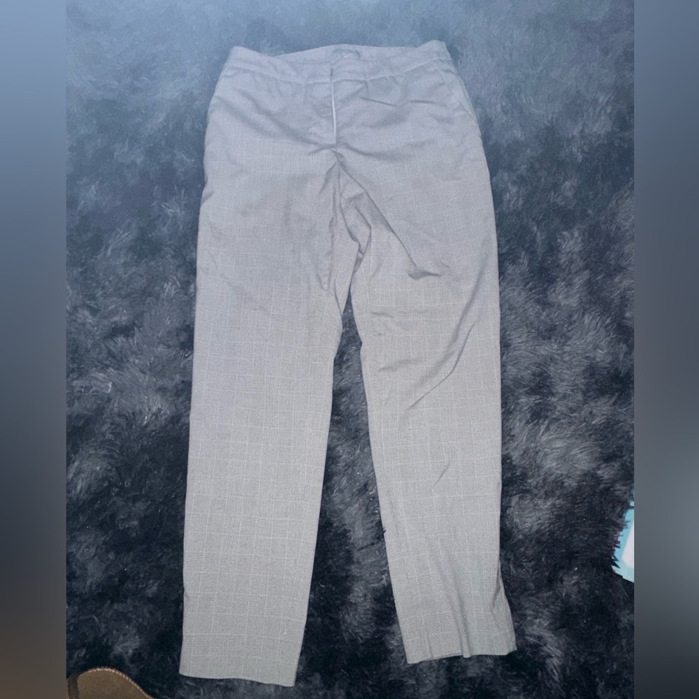 H&M grey/white checkered dress pants